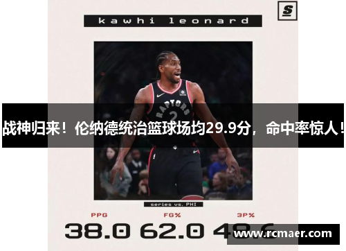战神归来！伦纳德统治篮球场均29.9分，命中率惊人！